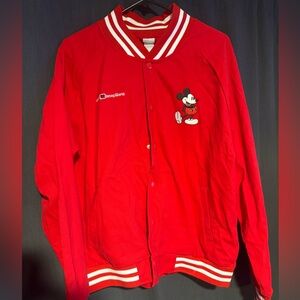 Disney Mickey Red Varsity Bomber Jacket